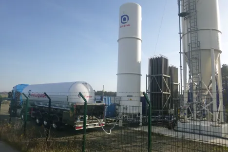 Suministro líquido de gases