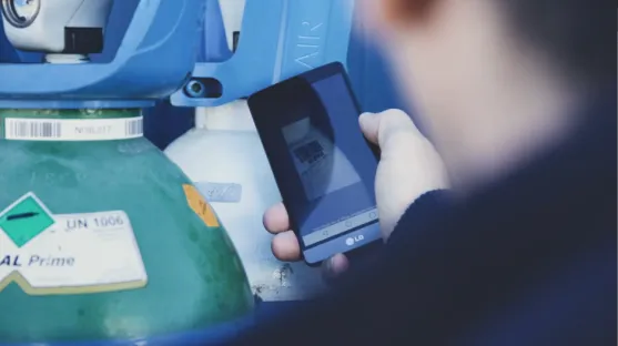 mygas mobile escanee sus botellas y realice su pedid