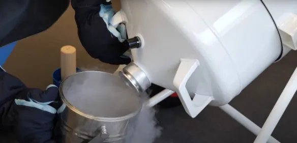 Recipiente criogénico