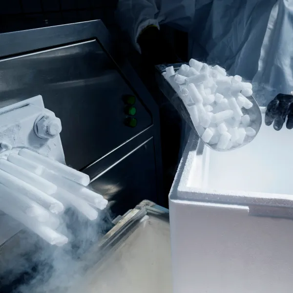 Productción de hielo seco Air Liquide